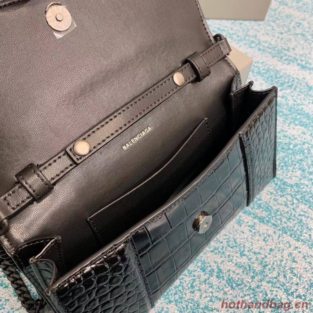 Balenciaga HOURGLASS CHAIN BAG B164497 black Balenciaga HOURGLASS CHAIN BAG B164497 black