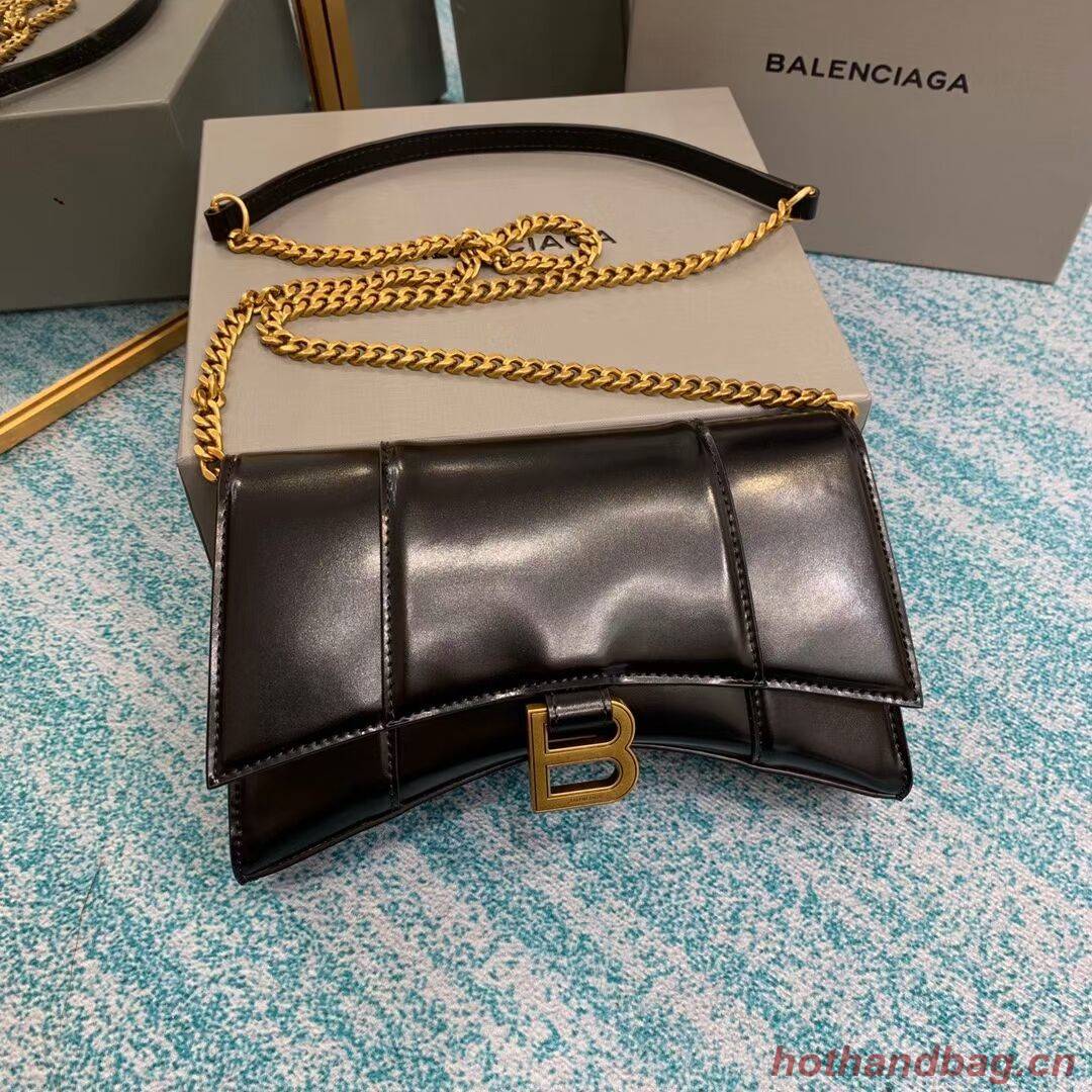 Balenciaga HOURGLASS CHAIN BAG B164497 black Balenciaga HOURGLASS CHAIN BAG B164497 black