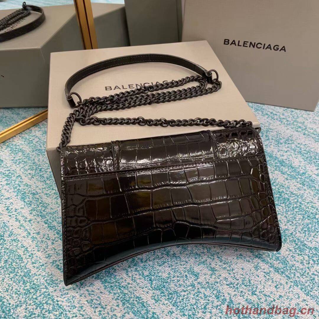 Balenciaga HOURGLASS CHAIN BAG B164497 black Balenciaga HOURGLASS CHAIN BAG B164497 black