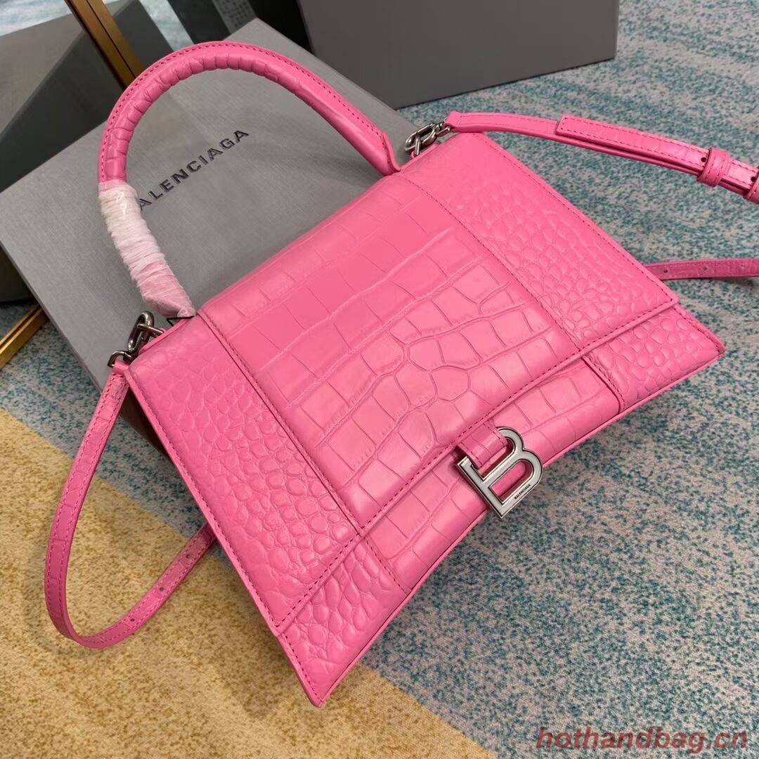 Balenciaga HOURGLASS MEDIUM TOP HANDLE BAG B108892E pink Balenciaga HOURGLASS MEDIUM TOP HANDLE BAG B108892E pink