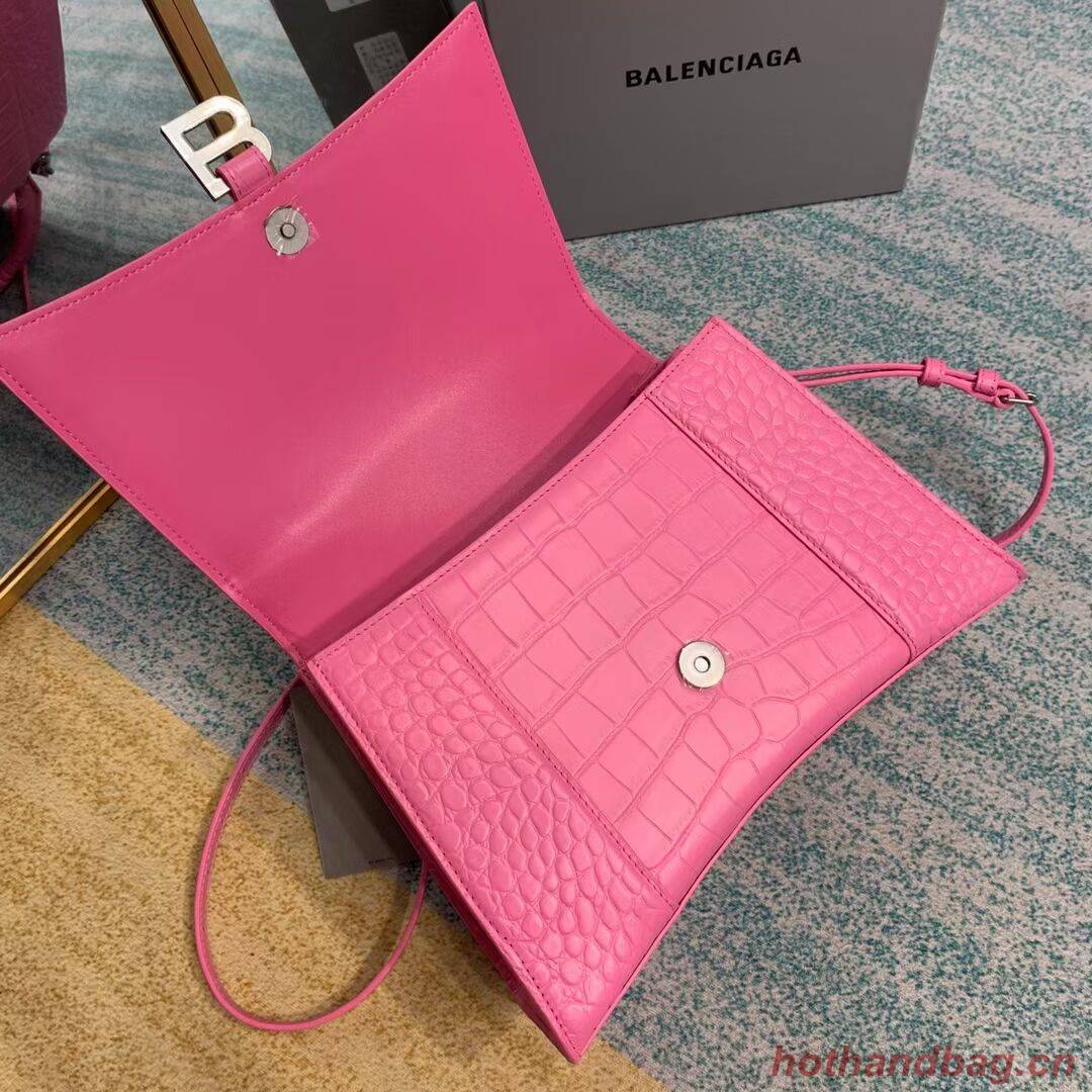 Balenciaga HOURGLASS MEDIUM TOP HANDLE BAG B108892E pink Balenciaga HOURGLASS MEDIUM TOP HANDLE BAG B108892E pink