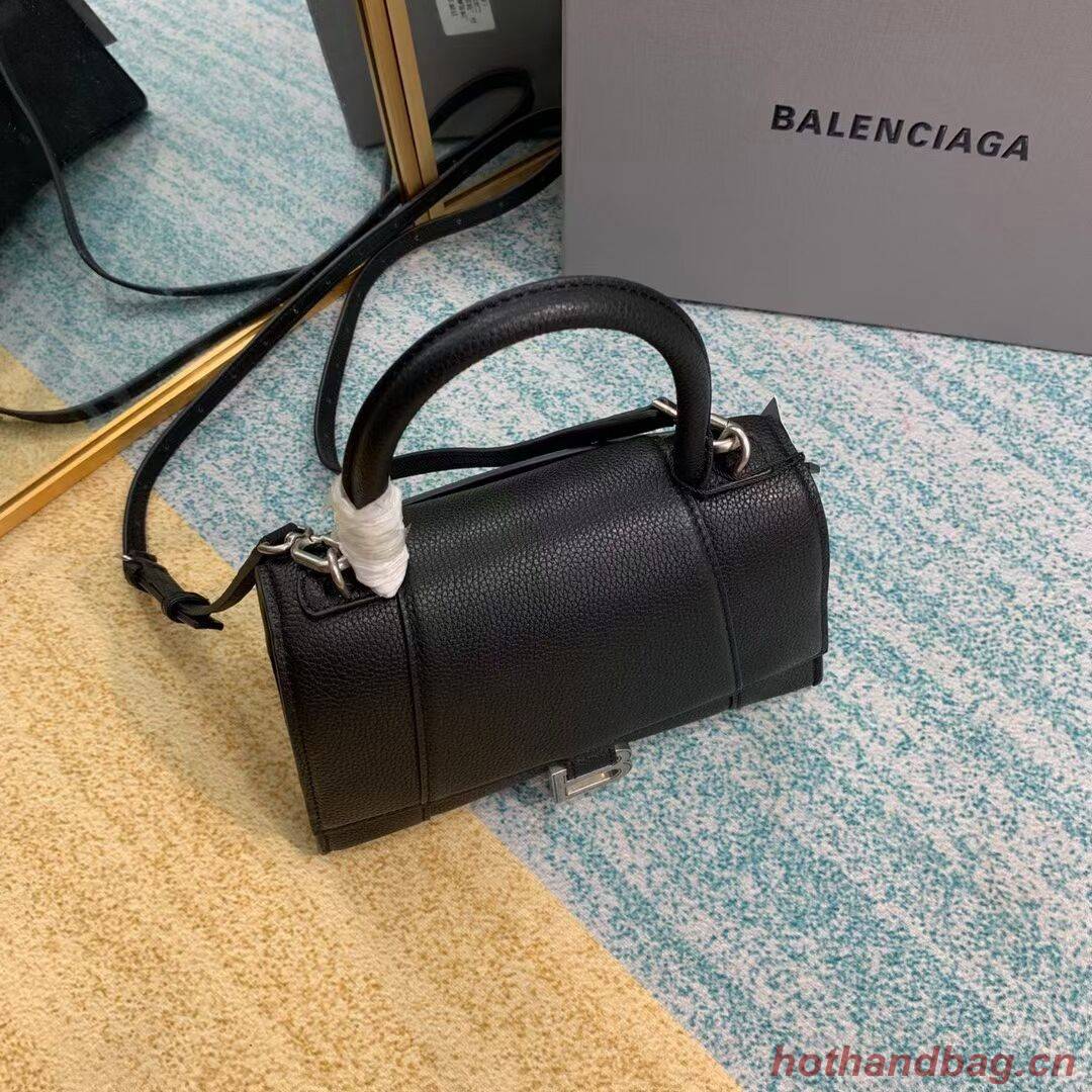 Balenciaga HOURGLASS SMALL TOP HANDLE BAG B108895 black Balenciaga HOURGLASS SMALL TOP HANDLE BAG B108895 black