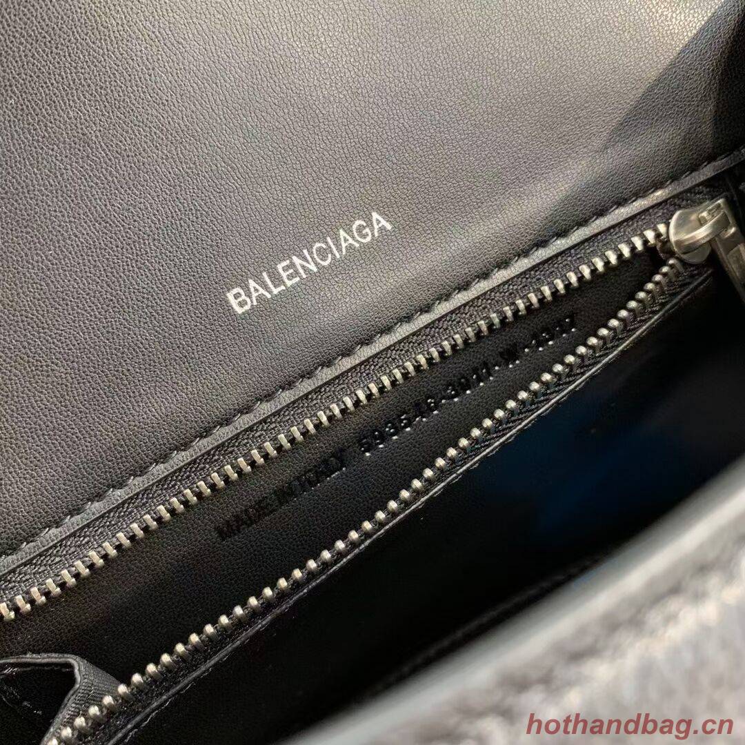 Balenciaga HOURGLASS SMALL TOP HANDLE BAG B108895 black Balenciaga HOURGLASS SMALL TOP HANDLE BAG B108895 black