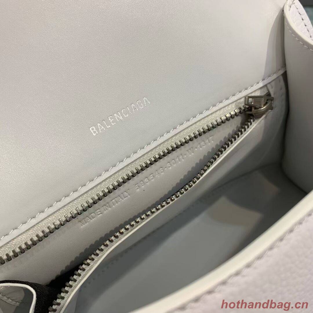 Balenciaga HOURGLASS SMALL TOP HANDLE BAG B108895 white Balenciaga HOURGLASS SMALL TOP HANDLE BAG B108895 white
