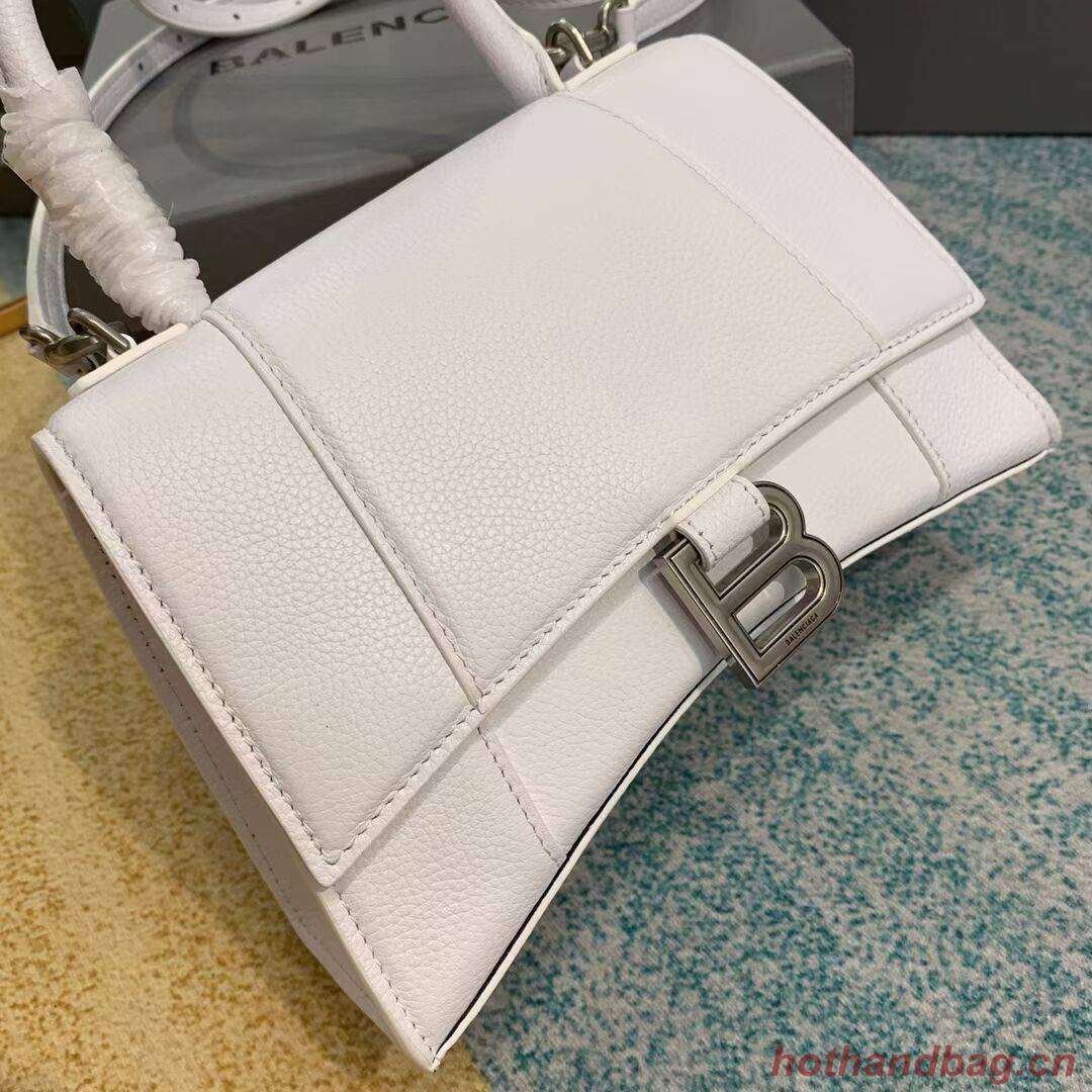 Balenciaga HOURGLASS SMALL TOP HANDLE BAG B108895 white Balenciaga HOURGLASS SMALL TOP HANDLE BAG B108895 white