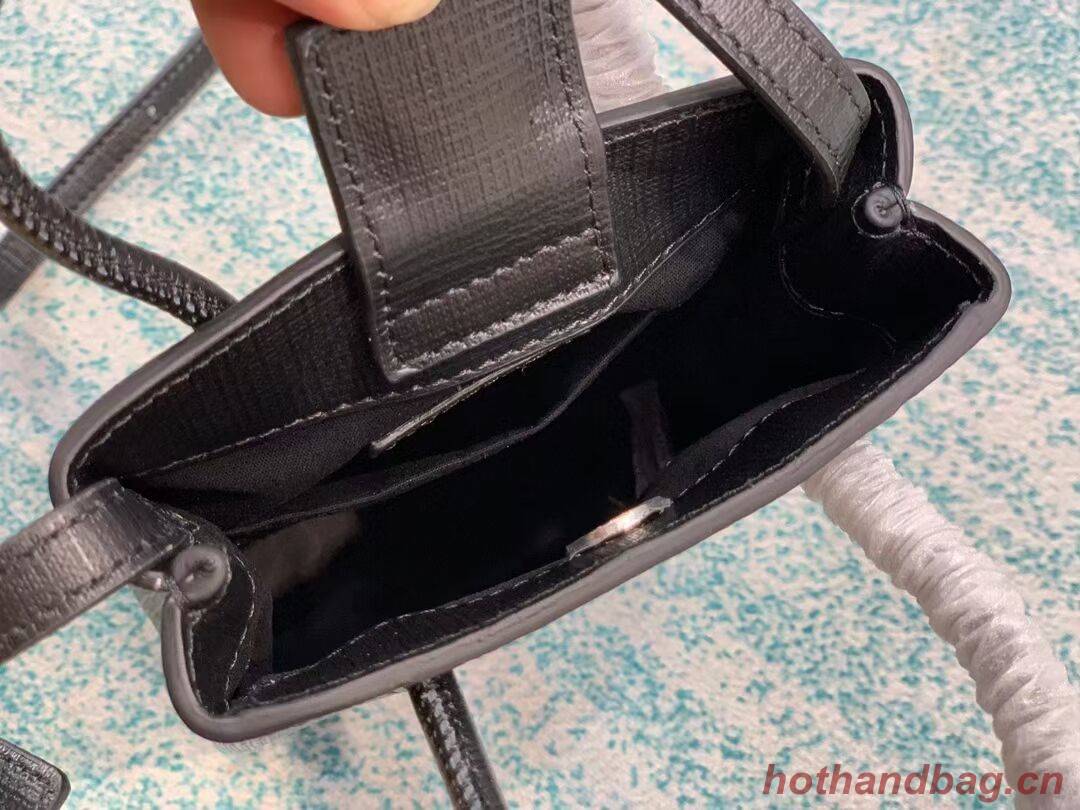 Balenciaga Original Leather Mini Shopper Bag B152865 black Balenciaga Original Leather Mini Shopper Bag B152865 black