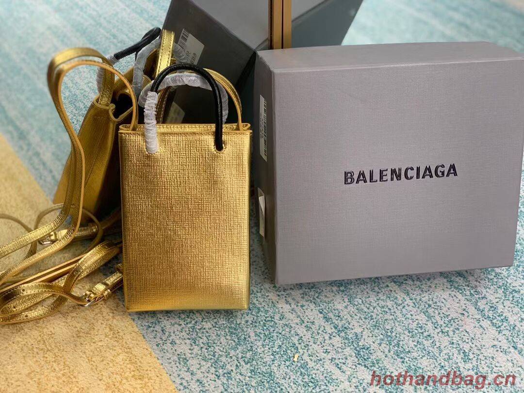 Balenciaga Original Leather Mini Shopper Bag B152865 gold Balenciaga Original Leather Mini Shopper Bag B152865 gold