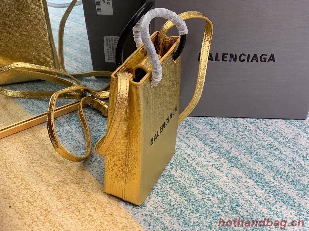 Balenciaga Original Leather Mini Shopper Bag B152865 gold Balenciaga Original Leather Mini Shopper Bag B152865 gold