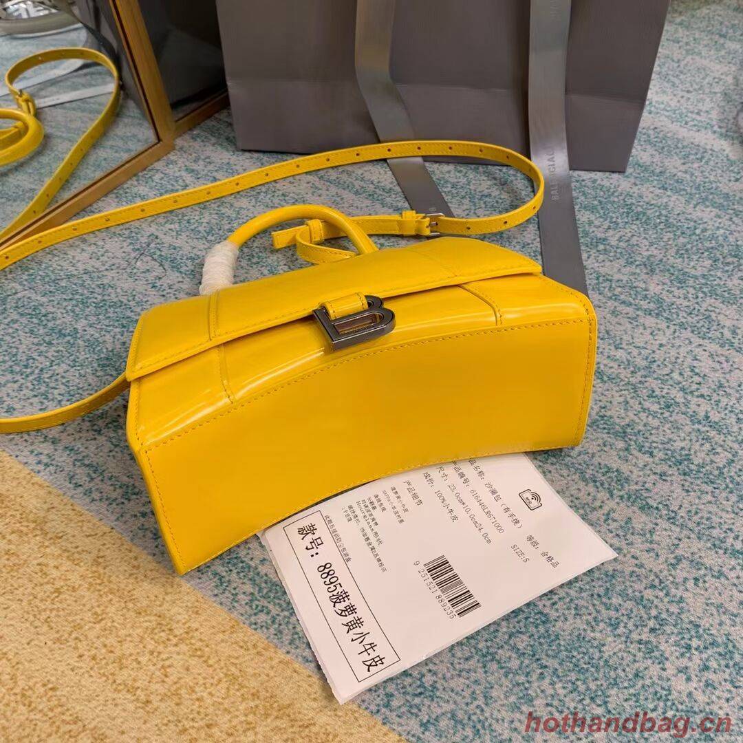Balenciaga HOURGLASS SMALL TOP HANDLE BAG B108895-1 yellow Balenciaga HOURGLASS SMALL TOP HANDLE BAG B108895-1 yellow