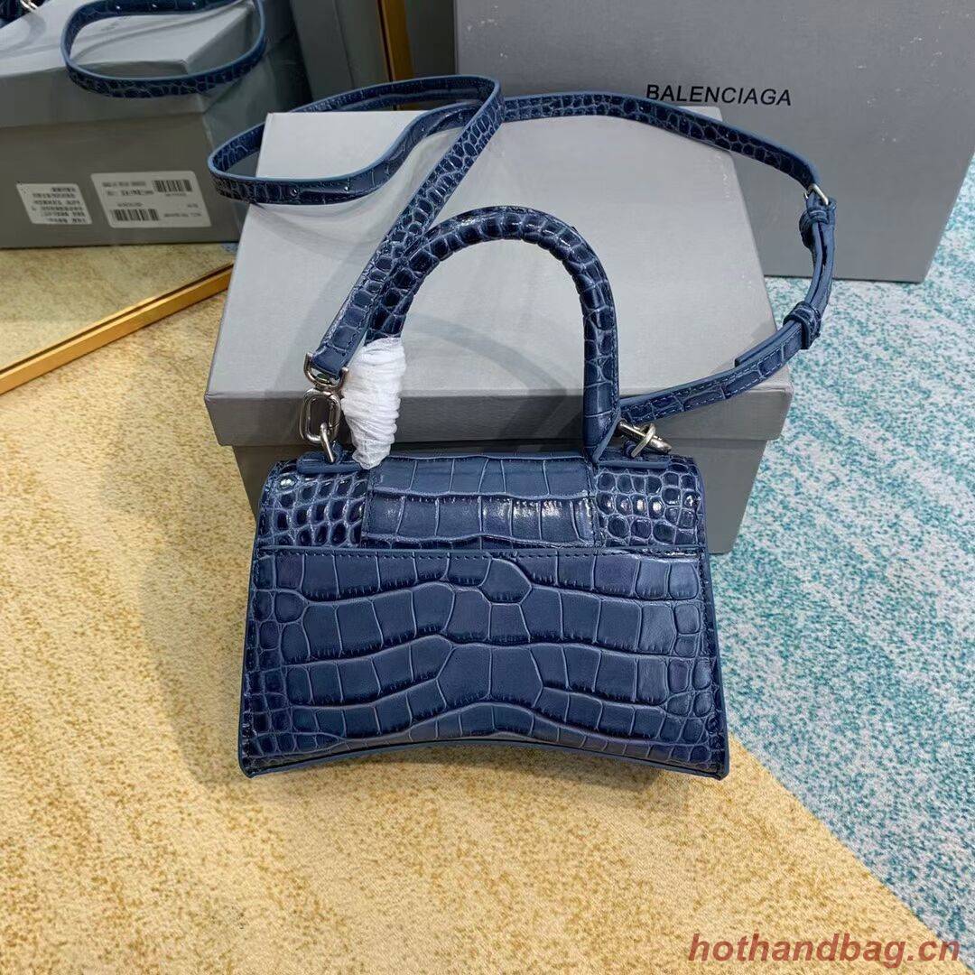 Balenciaga Hourglass XS Top Handle Bag 28331S blue Balenciaga Hourglass XS Top Handle Bag 28331S blue