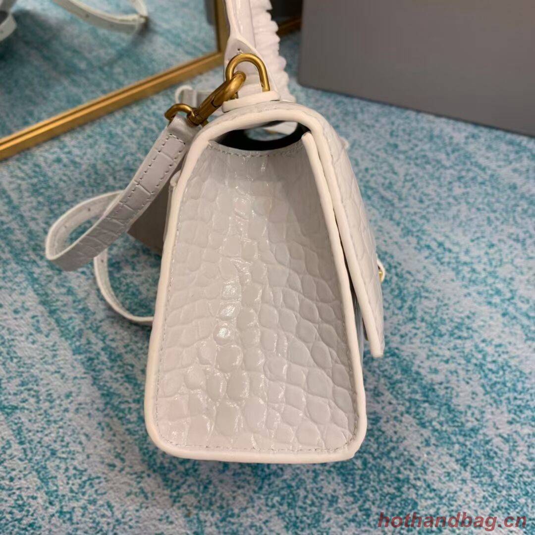 Balenciaga Hourglass XS Top Handle Bag 28331S white Balenciaga Hourglass XS Top Handle Bag 28331S white