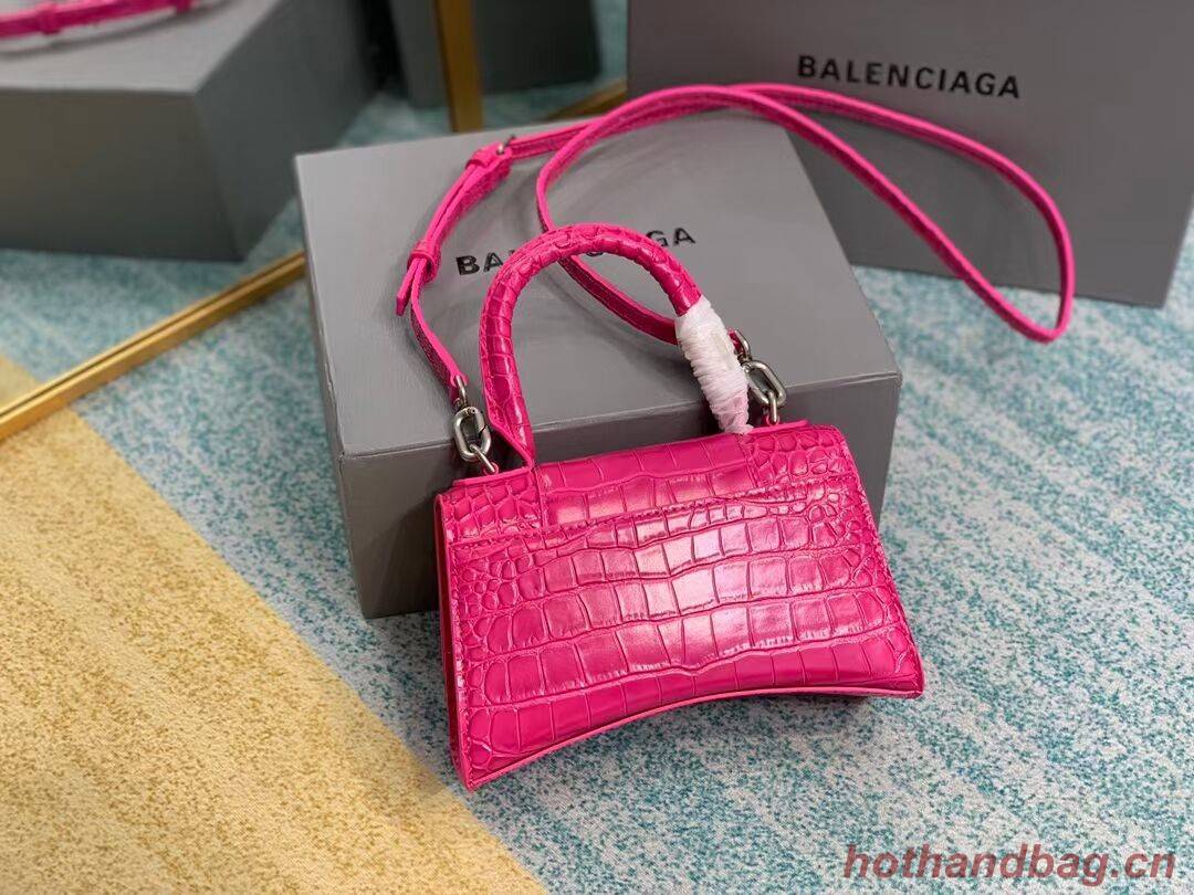 Balenciaga Hourglass XS Top Handle Bag 28331S neon pink Balenciaga Hourglass XS Top Handle Bag 28331S neon pink