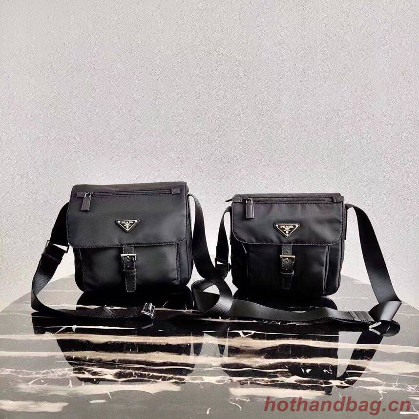 Prada Re-Nylon and Saffiano leather shoulder bag BD8994 black Prada Re-Nylon and Saffiano leather shoulder bag BD8994 black