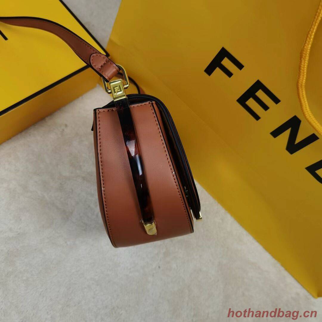 FENDI MOONLIGHT leather bag 8BT346A brown FENDI MOONLIGHT leather bag 8BT346A brown