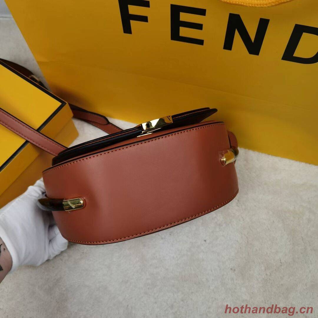 FENDI MOONLIGHT leather bag 8BT346A brown FENDI MOONLIGHT leather bag 8BT346A brown