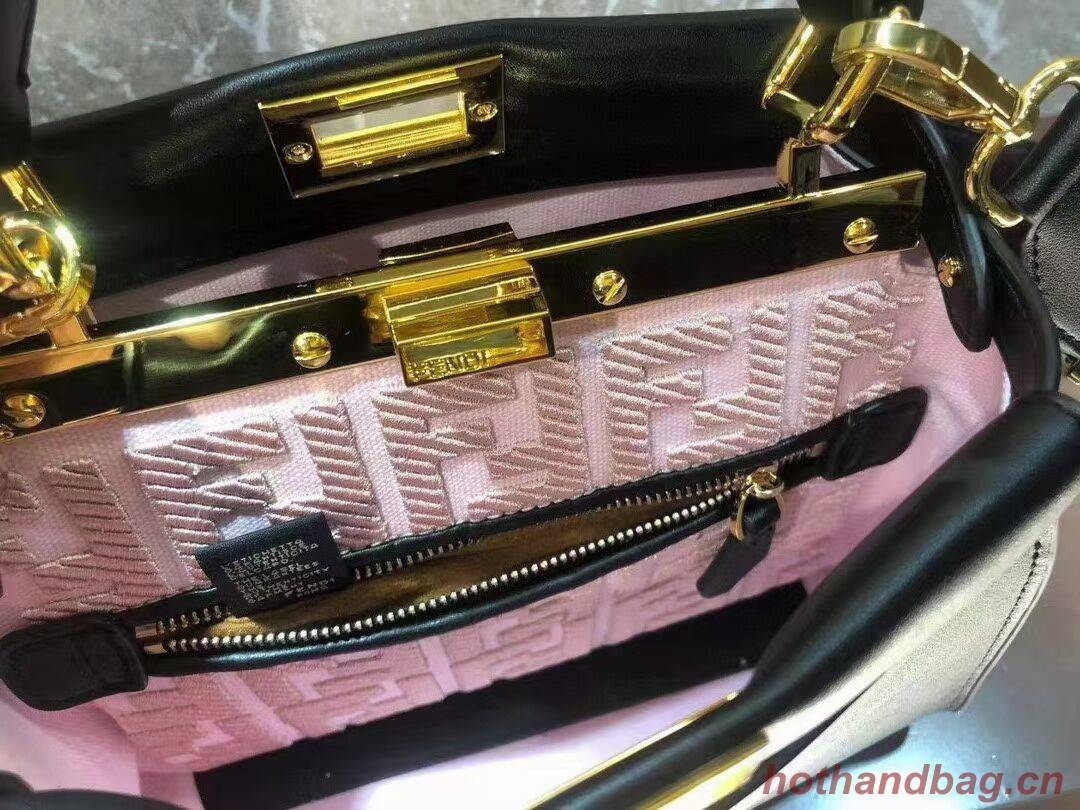 FENDI PEEKABOO ISEEU SMALL leather bag F1615 black FENDI PEEKABOO ISEEU SMALL leather bag F1615 black