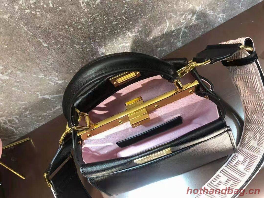 FENDI PEEKABOO ISEEU SMALL leather bag F1615 black FENDI PEEKABOO ISEEU SMALL leather bag F1615 black