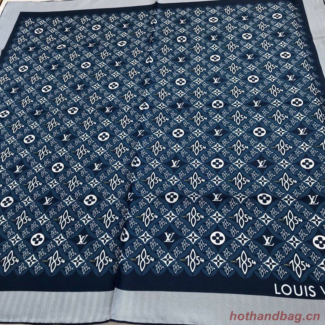 Louis Vuitton Silk Scarf M76781 Dark Blue Louis Vuitton Silk Scarf M76781 Dark Blue