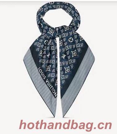 Louis Vuitton Silk Scarf M76781 Dark Blue Louis Vuitton Silk Scarf M76781 Dark Blue