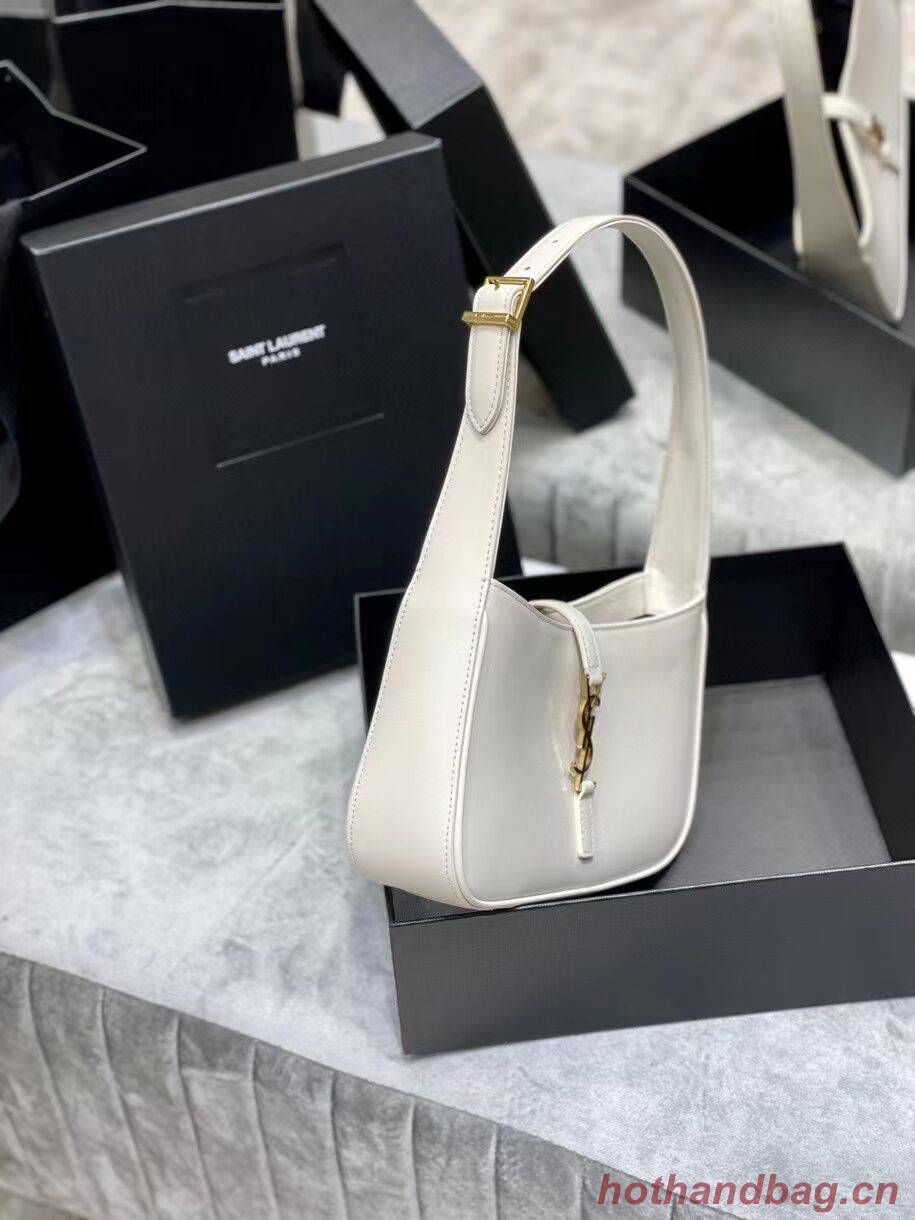 YSL TOP HANDLE BAG IN SHINY LEATHER Y687228 white YSL TOP HANDLE BAG IN SHINY LEATHER Y687228 white