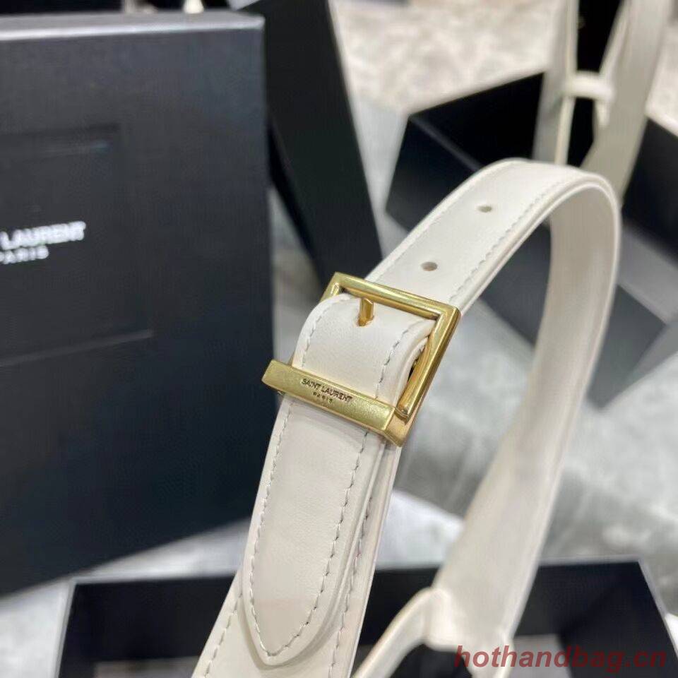 YSL TOP HANDLE BAG IN SHINY LEATHER Y687228 white YSL TOP HANDLE BAG IN SHINY LEATHER Y687228 white