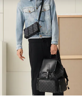 Louis Vuitton BACKPACK TRIO M45538 black Louis Vuitton BACKPACK TRIO M45538 black