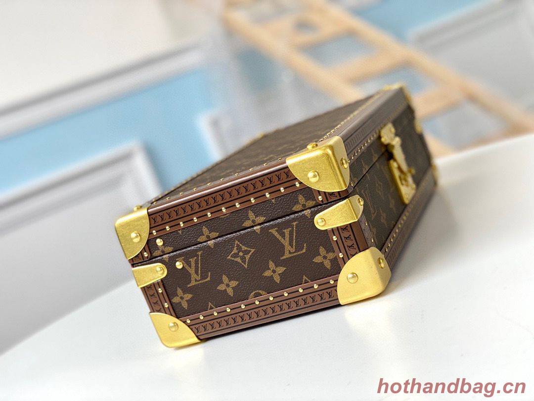 Louis Vuitton Monogram Canvas Watches Box M47641 Khaki Louis Vuitton Monogram Canvas Watches Box M47641 Khaki