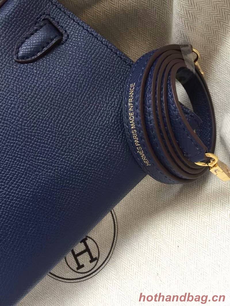 Hermes Kelly 19cm Shoulder Bags Epsom Leather KL19 Royal Blue Hermes Kelly 19cm Shoulder Bags Epsom Leather KL19 Royal Blue