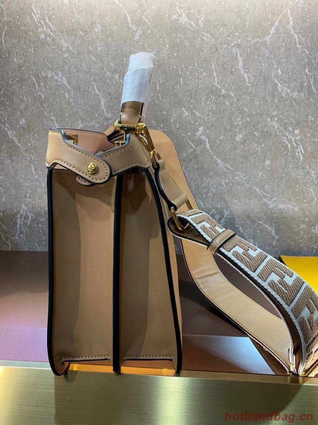 FENDI PEEKABOO ISEEU MEDIUM leather bag 8BN321A6 apricot FENDI PEEKABOO ISEEU MEDIUM leather bag 8BN321A6 apricot