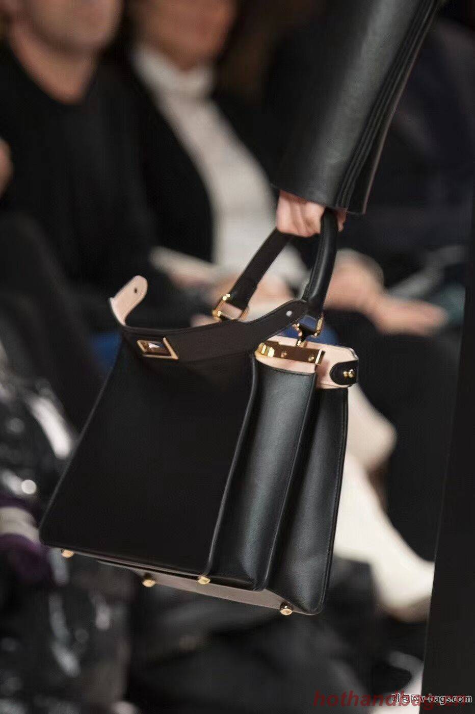 FENDI PEEKABOO ISEEU MEDIUM leather bag 8BN321A6 black FENDI PEEKABOO ISEEU MEDIUM leather bag 8BN321A6 black