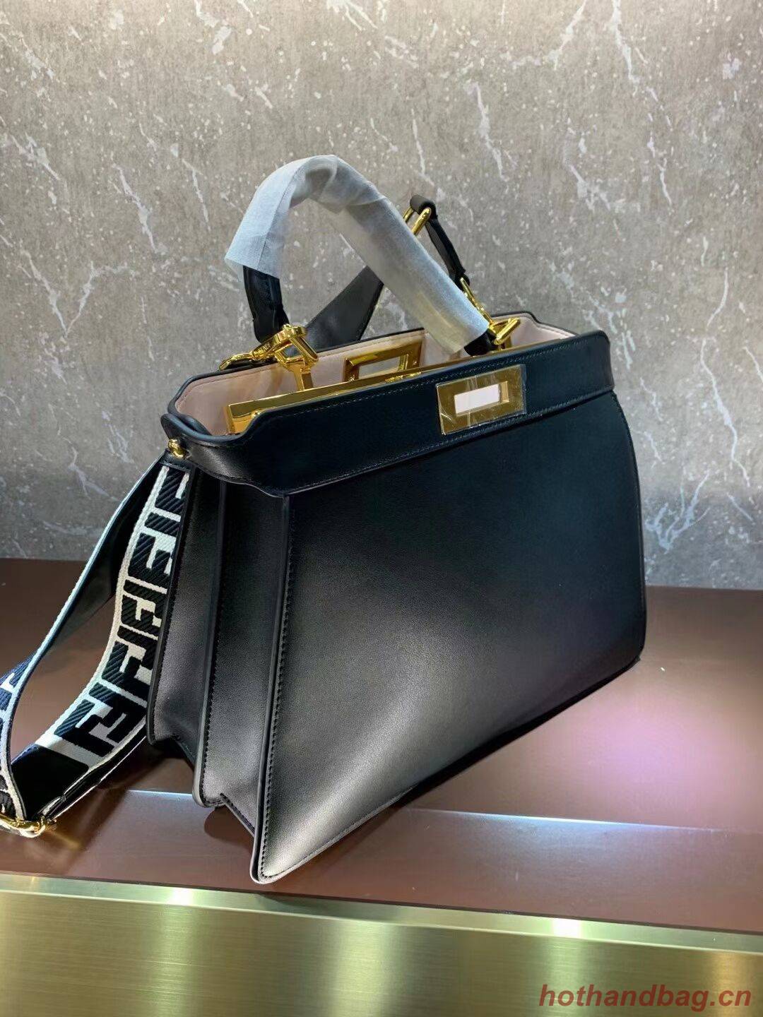 FENDI PEEKABOO ISEEU MEDIUM leather bag 8BN321A6 black FENDI PEEKABOO ISEEU MEDIUM leather bag 8BN321A6 black