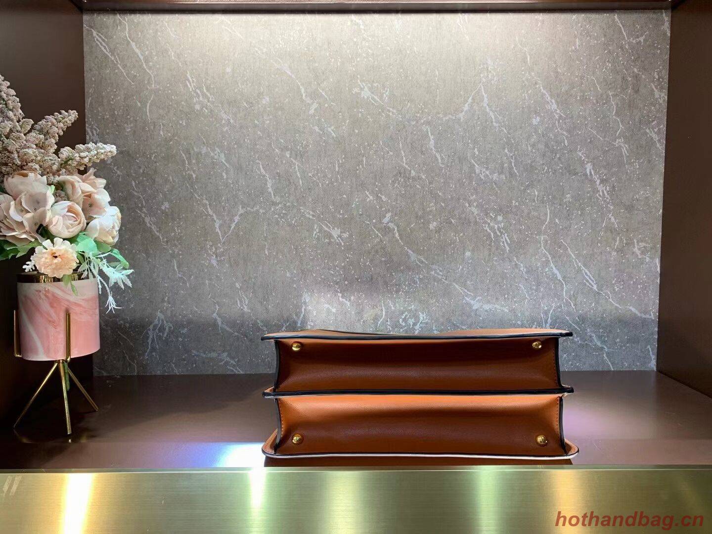 FENDI PEEKABOO ISEEU MEDIUM leather bag 8BN321A6 brown FENDI PEEKABOO ISEEU MEDIUM leather bag 8BN321A6 brown