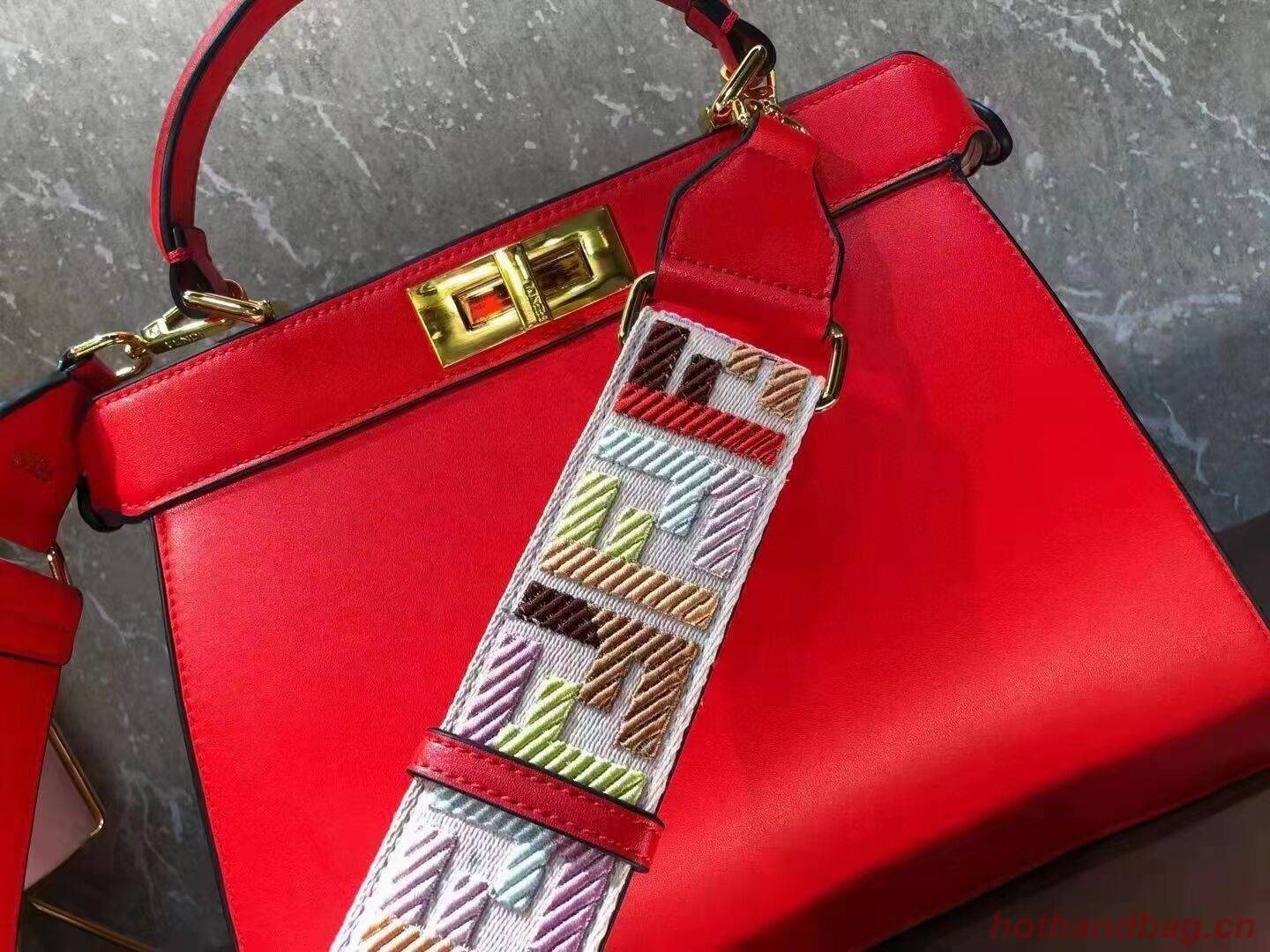 FENDI PEEKABOO ISEEU MEDIUM leather bag 8BN321A6 red FENDI PEEKABOO ISEEU MEDIUM leather bag 8BN321A6 red