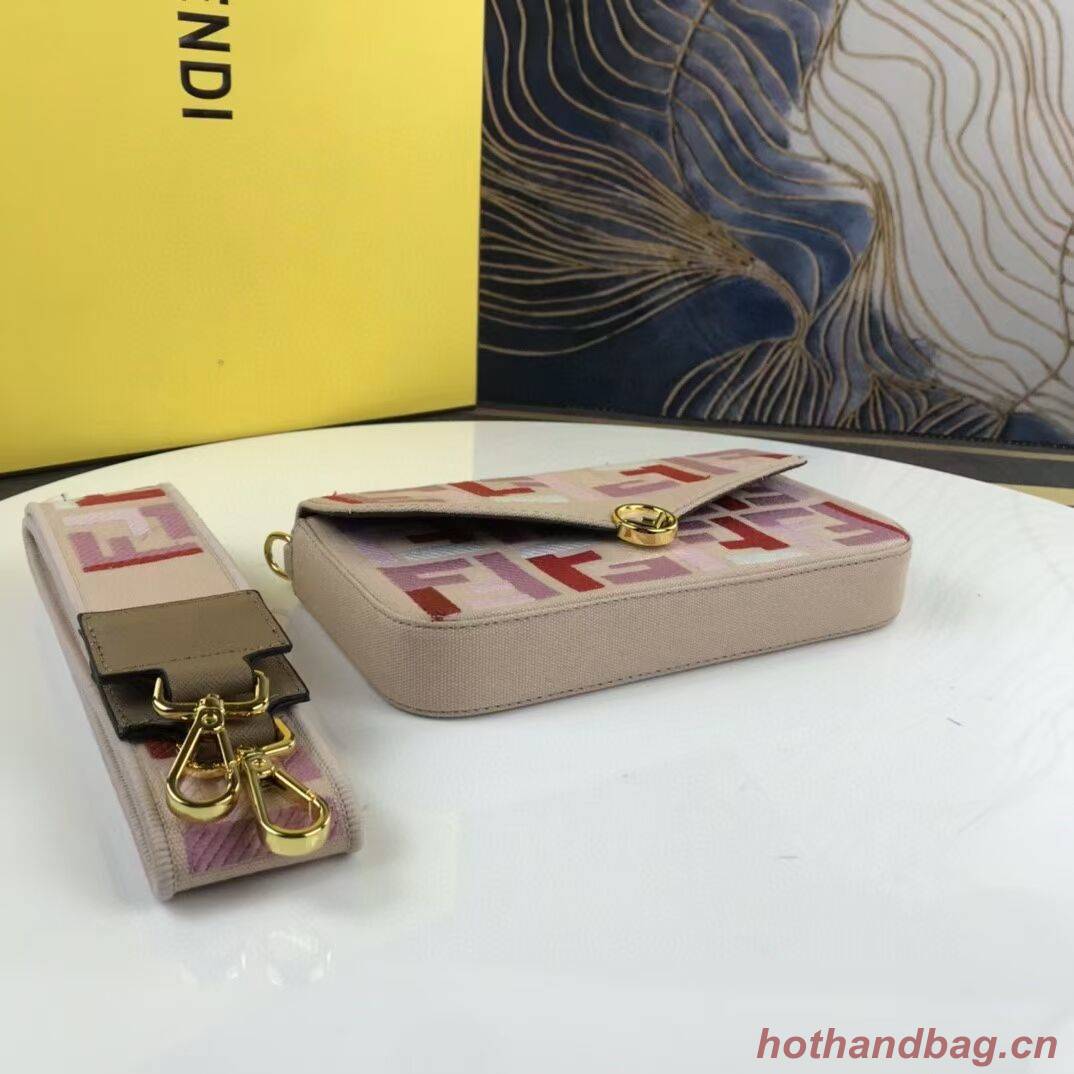 FENDI fabric bag F1230 pink FENDI fabric bag F1230 pink