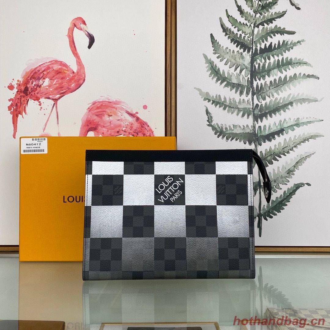 Louis Vuitton Damier Graphite Giant POCHETTE VOYAGE N60412 Black&White Louis Vuitton Damier Graphite Giant POCHETTE VOYAGE N60412 Black&White