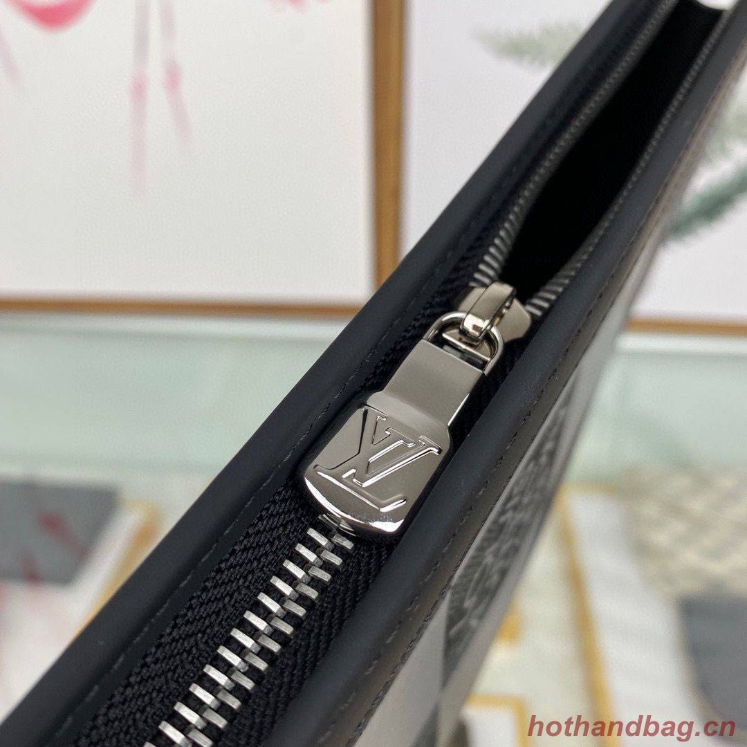 Louis Vuitton Damier Graphite Giant POCHETTE VOYAGE N60412 Black&White Louis Vuitton Damier Graphite Giant POCHETTE VOYAGE N60412 Black&White