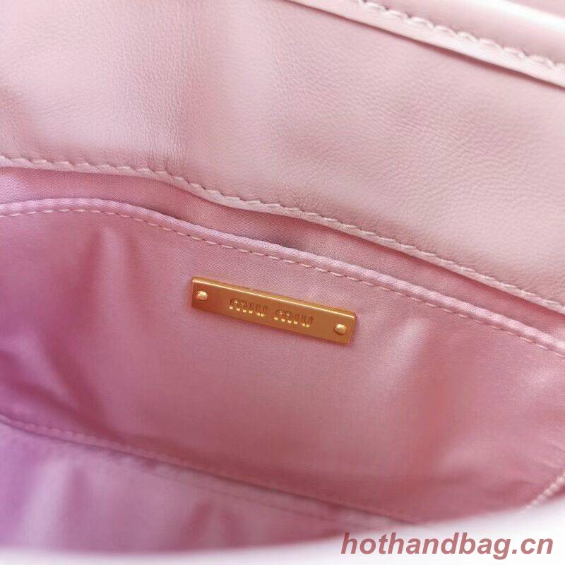 miu miu Matelasse Nappa Leather Shoulder Bag 5BD188 light pink miu miu Matelasse Nappa Leather Shoulder Bag 5BD188 light pink
