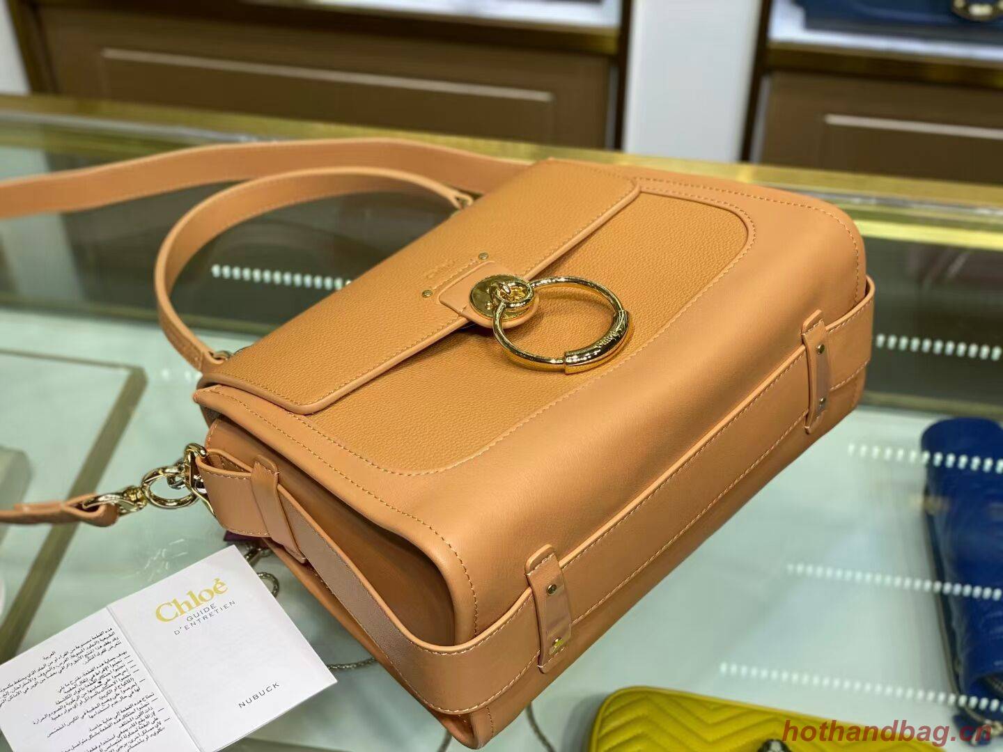 Chloe Original Calfskin Leather Bag C1142L Camel Chloe Original Calfskin Leather Bag C1142L Camel