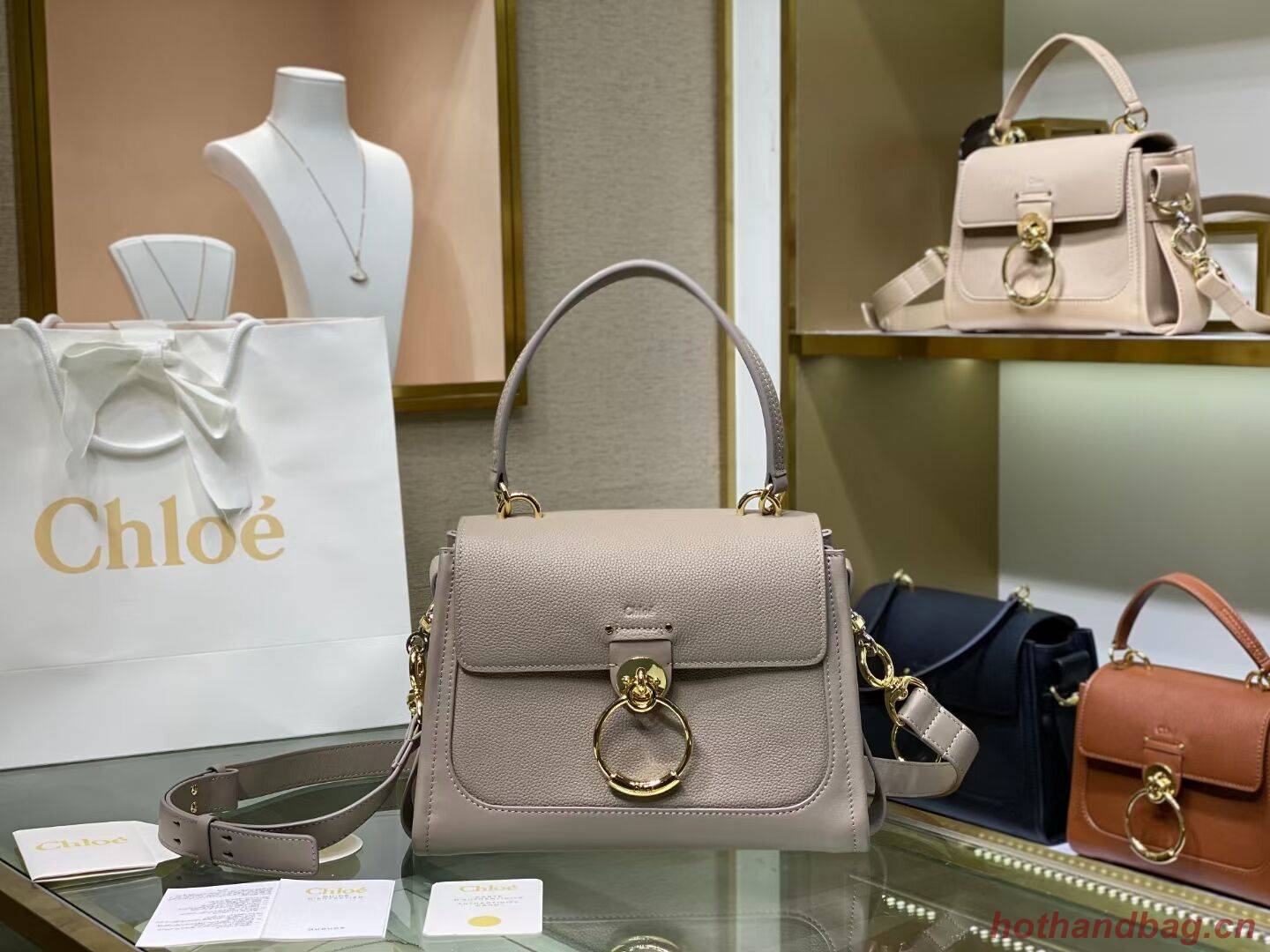 Chloe Original Calfskin Leather Bag C1142L grey Chloe Original Calfskin Leather Bag C1142L grey