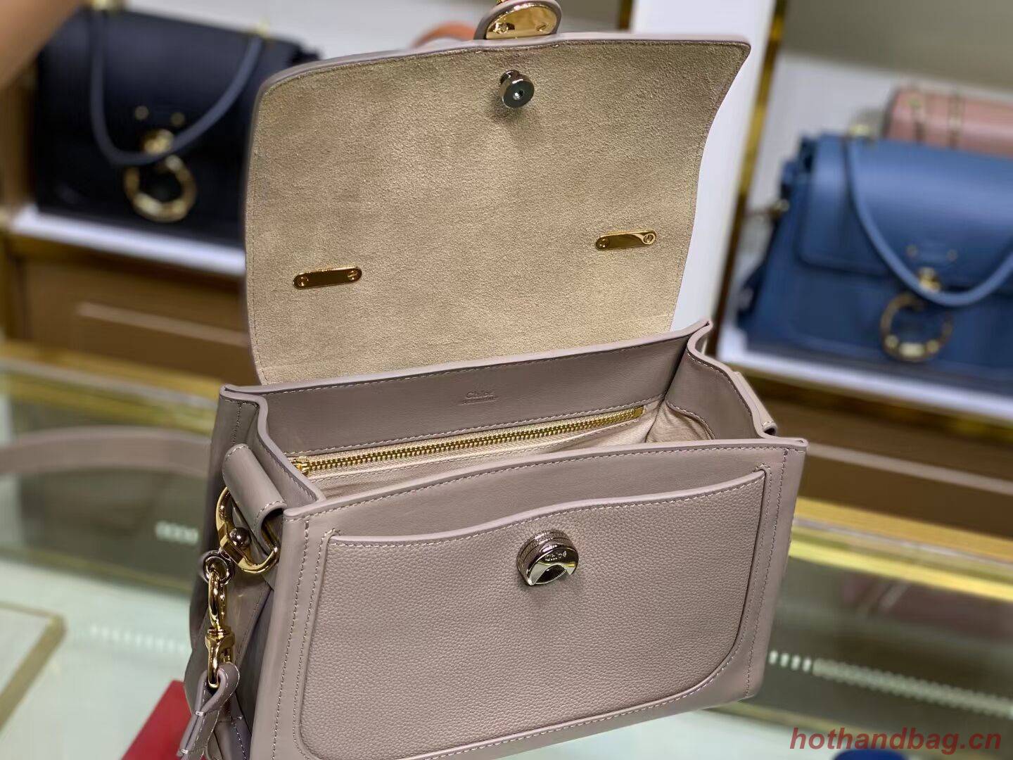 Chloe Original Calfskin Leather Bag C1142L grey Chloe Original Calfskin Leather Bag C1142L grey