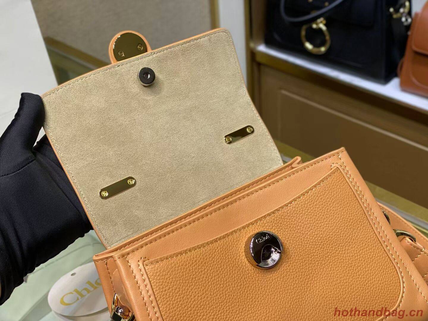 Chloe Original Calfskin Leather Bag C1143S Camel Chloe Original Calfskin Leather Bag C1143S Camel