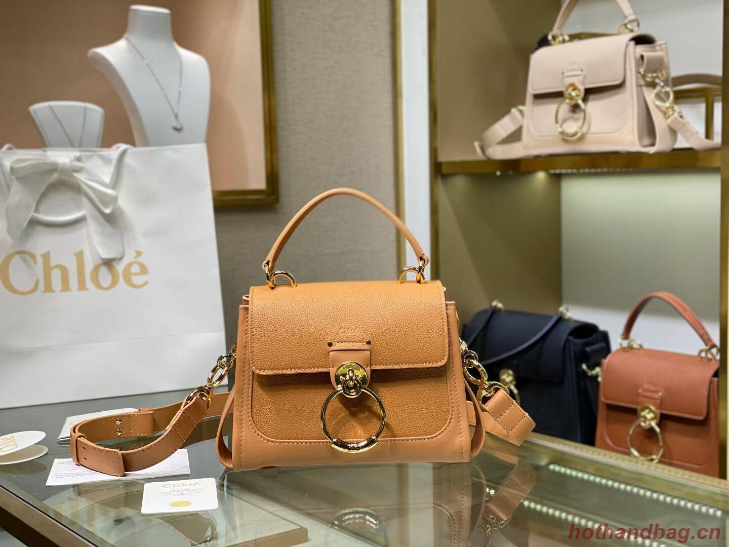 Chloe Original Calfskin Leather Bag C1143S Camel Chloe Original Calfskin Leather Bag C1143S Camel