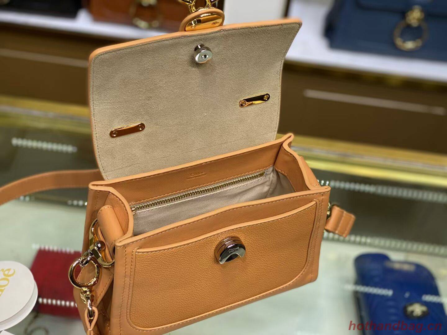 Chloe Original Calfskin Leather Bag C1143S Camel Chloe Original Calfskin Leather Bag C1143S Camel