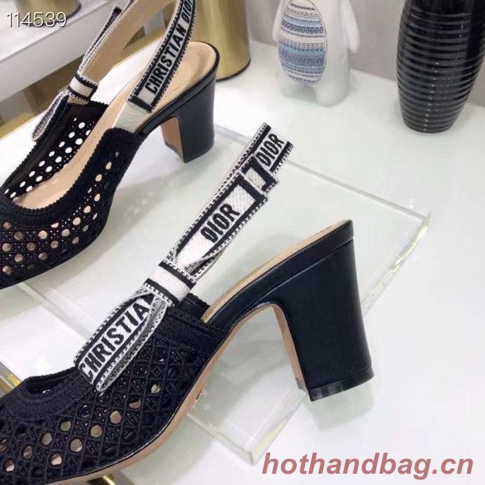 DIOR & MOI SLINGBACK PUMP black Mesh Cannage Embroidery KCP890R DIOR & MOI SLINGBACK PUMP black Mesh Cannage Embroidery KCP890R