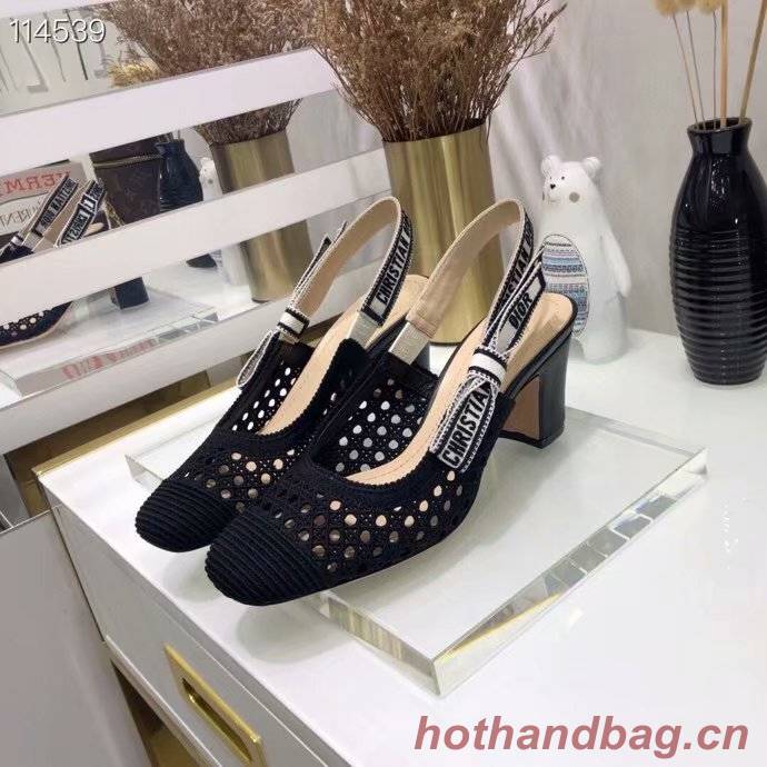 DIOR & MOI SLINGBACK PUMP black Mesh Cannage Embroidery KCP890R DIOR & MOI SLINGBACK PUMP black Mesh Cannage Embroidery KCP890R