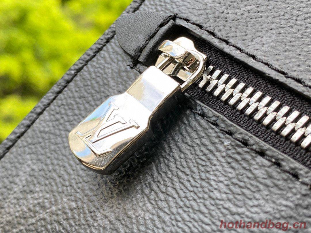 Louis Vuitton Cabas Voyage Taurillon Leather Bag M52817 Black Louis Vuitton Cabas Voyage Taurillon Leather Bag M52817 Black