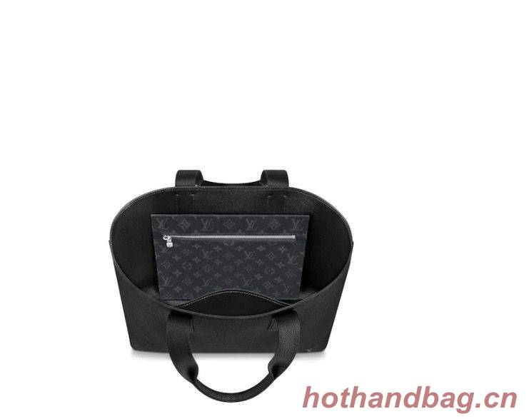 Louis Vuitton Cabas Voyage Taurillon Leather Bag M52817 Black Louis Vuitton Cabas Voyage Taurillon Leather Bag M52817 Black