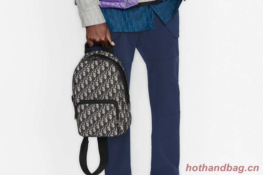 DIOR Blue Dior Oblique Embroidery CN0130 DIOR Blue Dior Oblique Embroidery CN0130