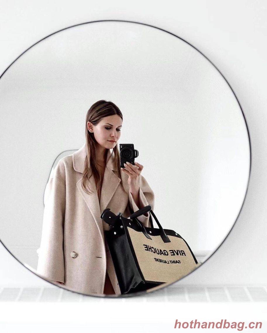 Yves Saint Laurent Tote Book Weave Shopping Bag D23698 Beige Yves Saint Laurent Tote Book Weave Shopping Bag D23698 Beige