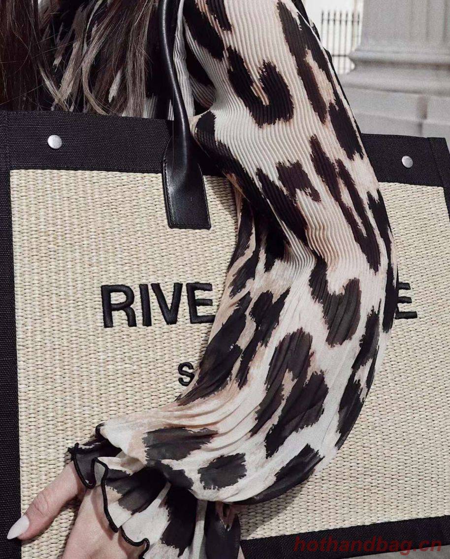 Yves Saint Laurent Tote Book Weave Shopping Bag D23698 Beige Yves Saint Laurent Tote Book Weave Shopping Bag D23698 Beige